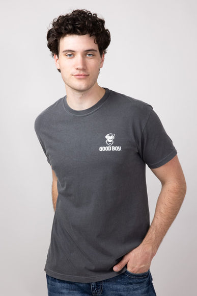 Hunt Club Dog T-Shirt for Men in Pepper