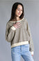 Illa Illa Striped Knit Top for Women in Natural/Brown | IM8563-NATURALBROWN