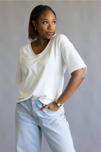 Thread & Supply Ismeria T-Shirt for Women in White