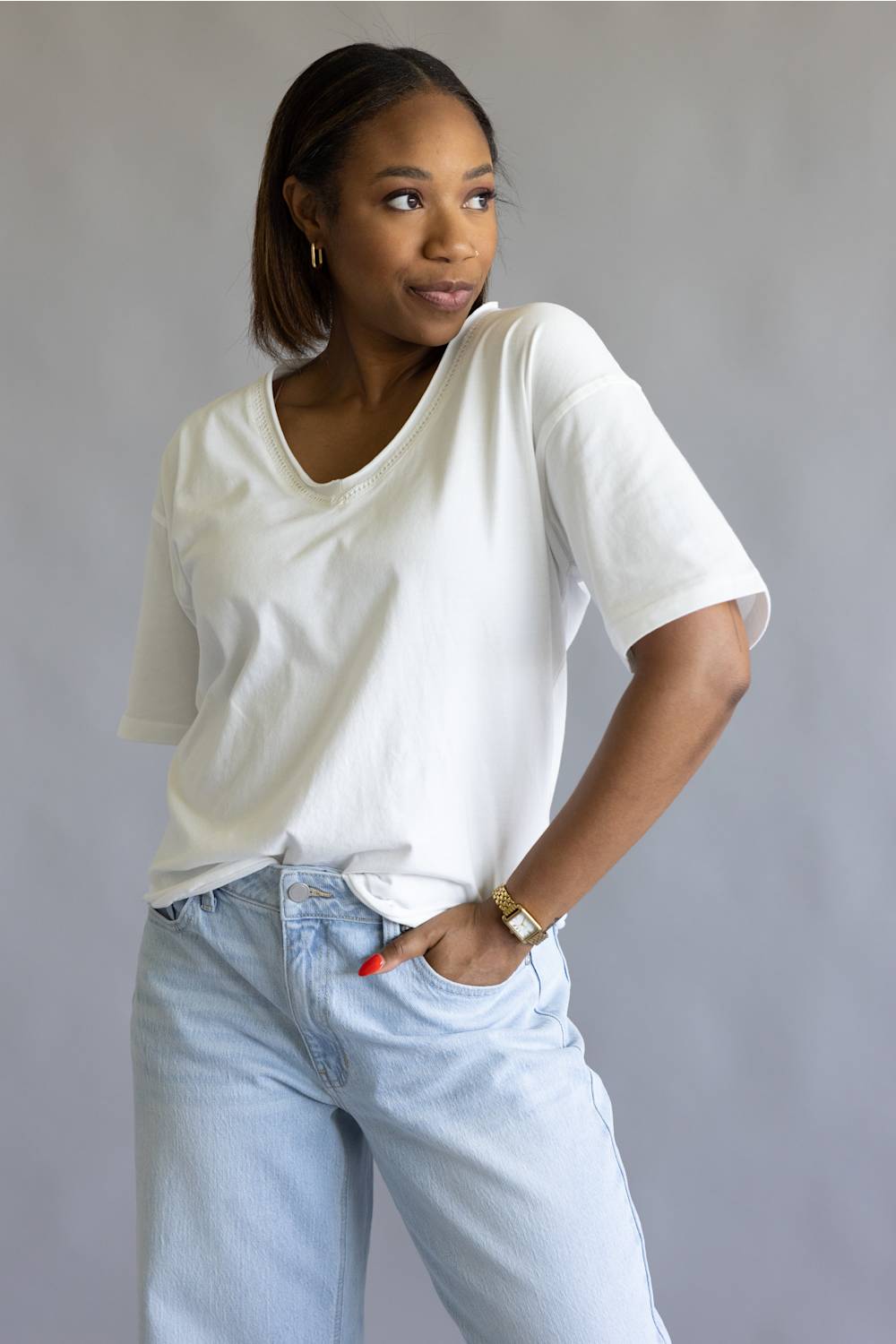 Thread & Supply Ismeria T-Shirt for Women in White