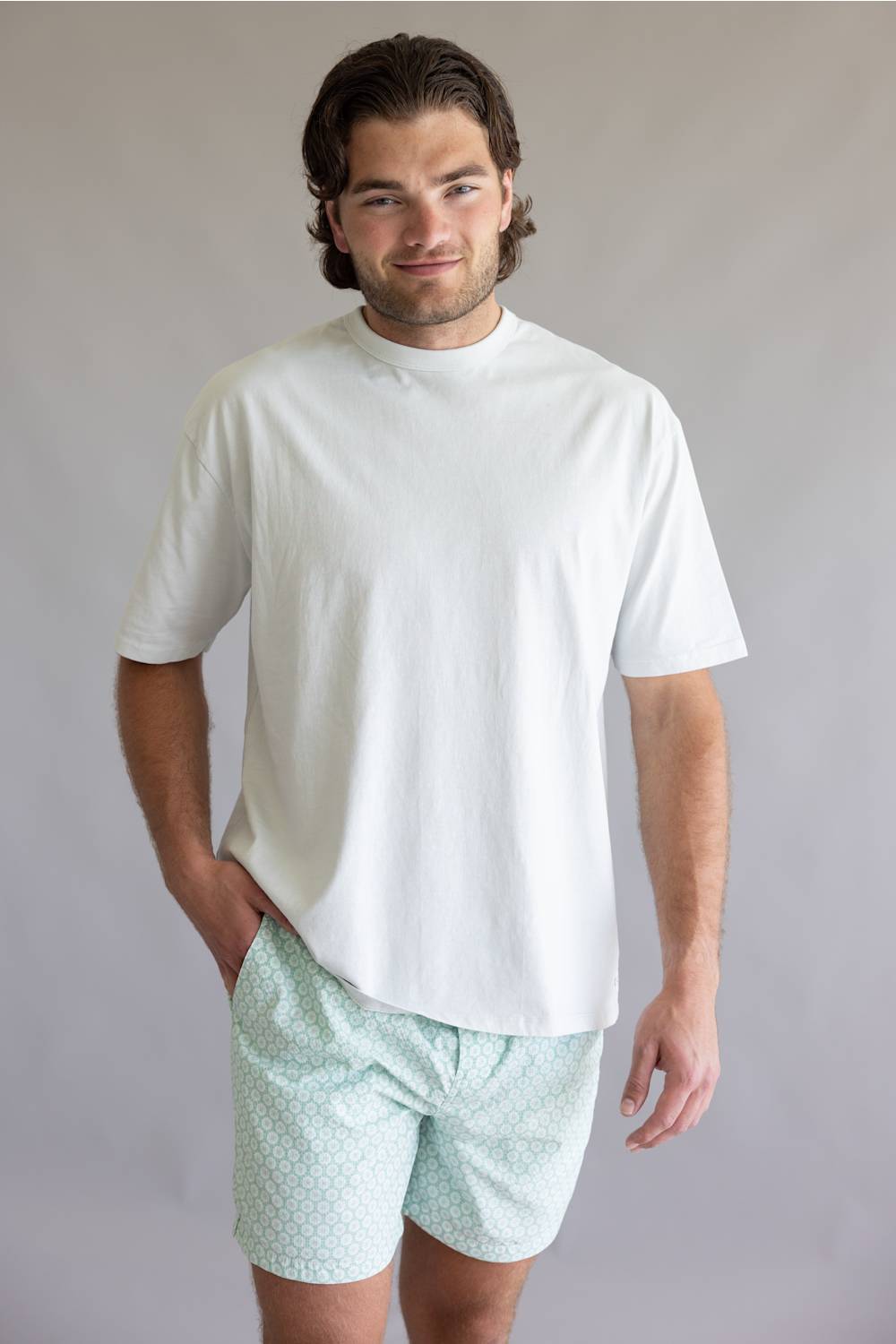 Industrie Del Sur T-Shirt for Men in Silver Blue