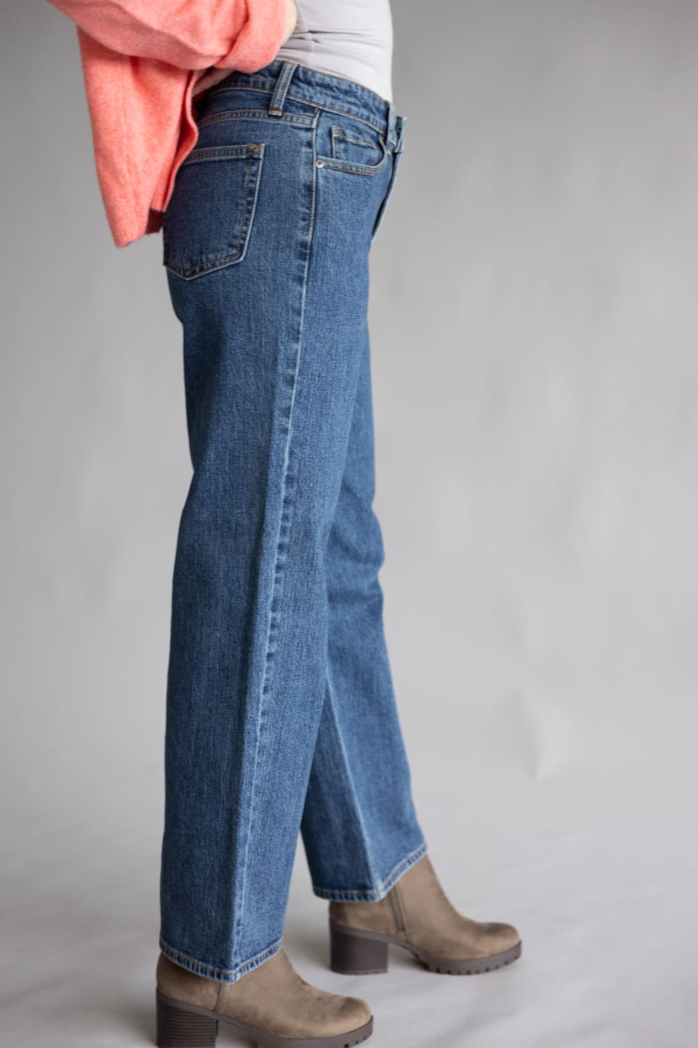JBD Audra Retro Straight Leg Jeans for Women | DP647-DARKDENIM JBD Audra Retro Straight Leg Jeans for Women | DP647-DARKDENIM