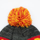 Kansas Pom Beanie in Yellow/Grey