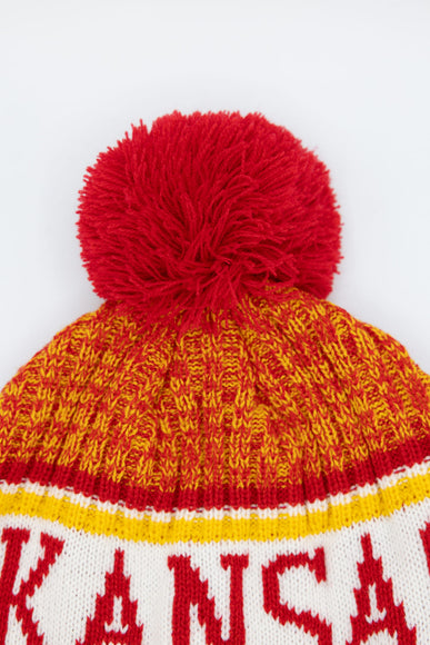 Kansas Pom Beanie in Red