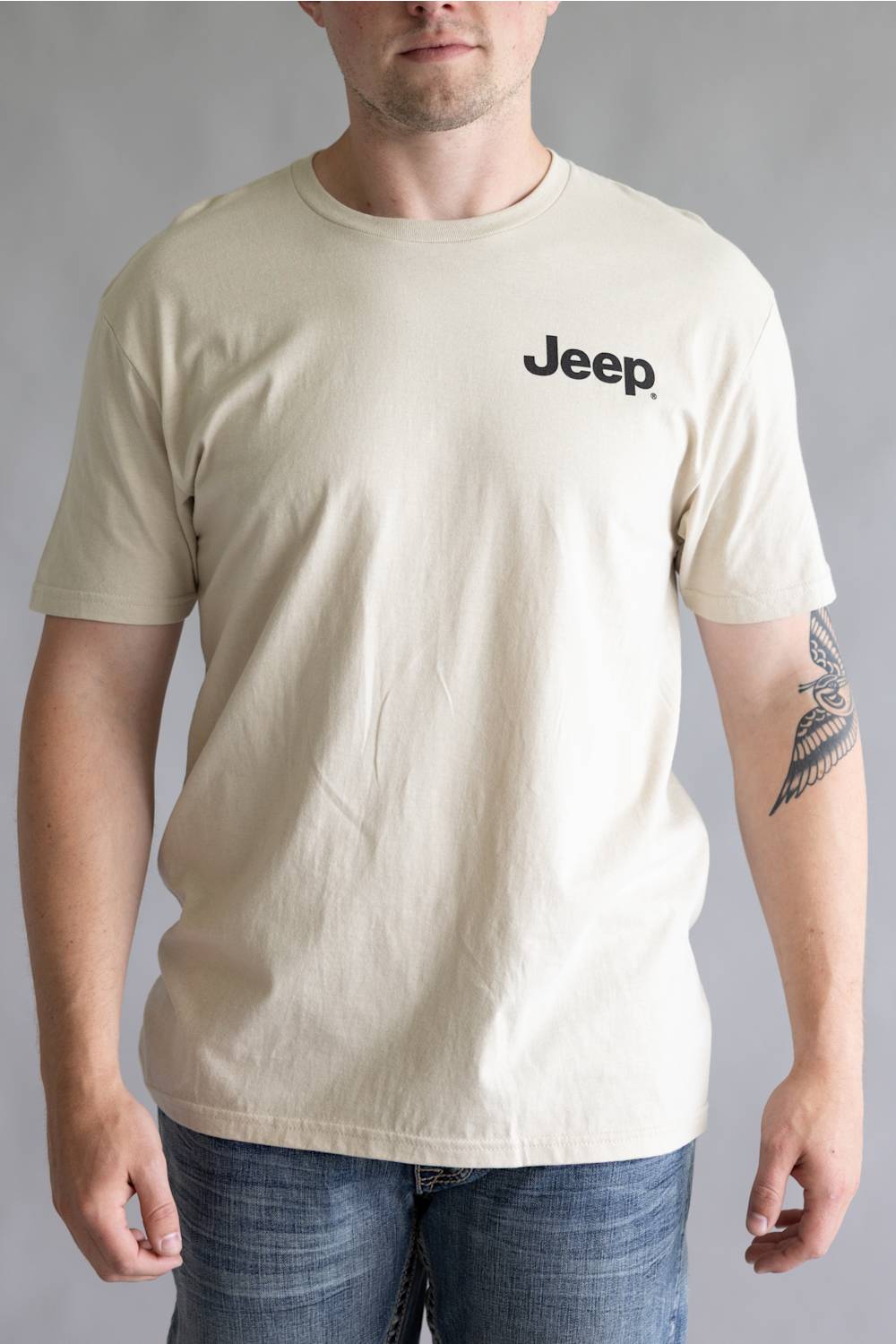 Jeep Camo Wrangler Labs T-Shirt for Men in Sand