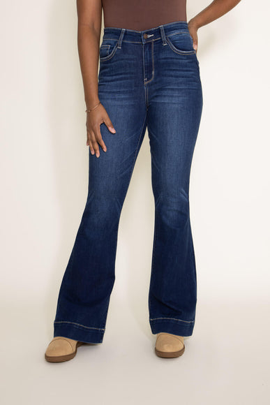 Judy Blue High Rise Trouser Flare Jeans for Women