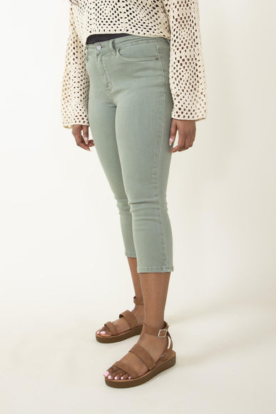 Judy Blue Mid Rise Capri Jeans for Women in Sage