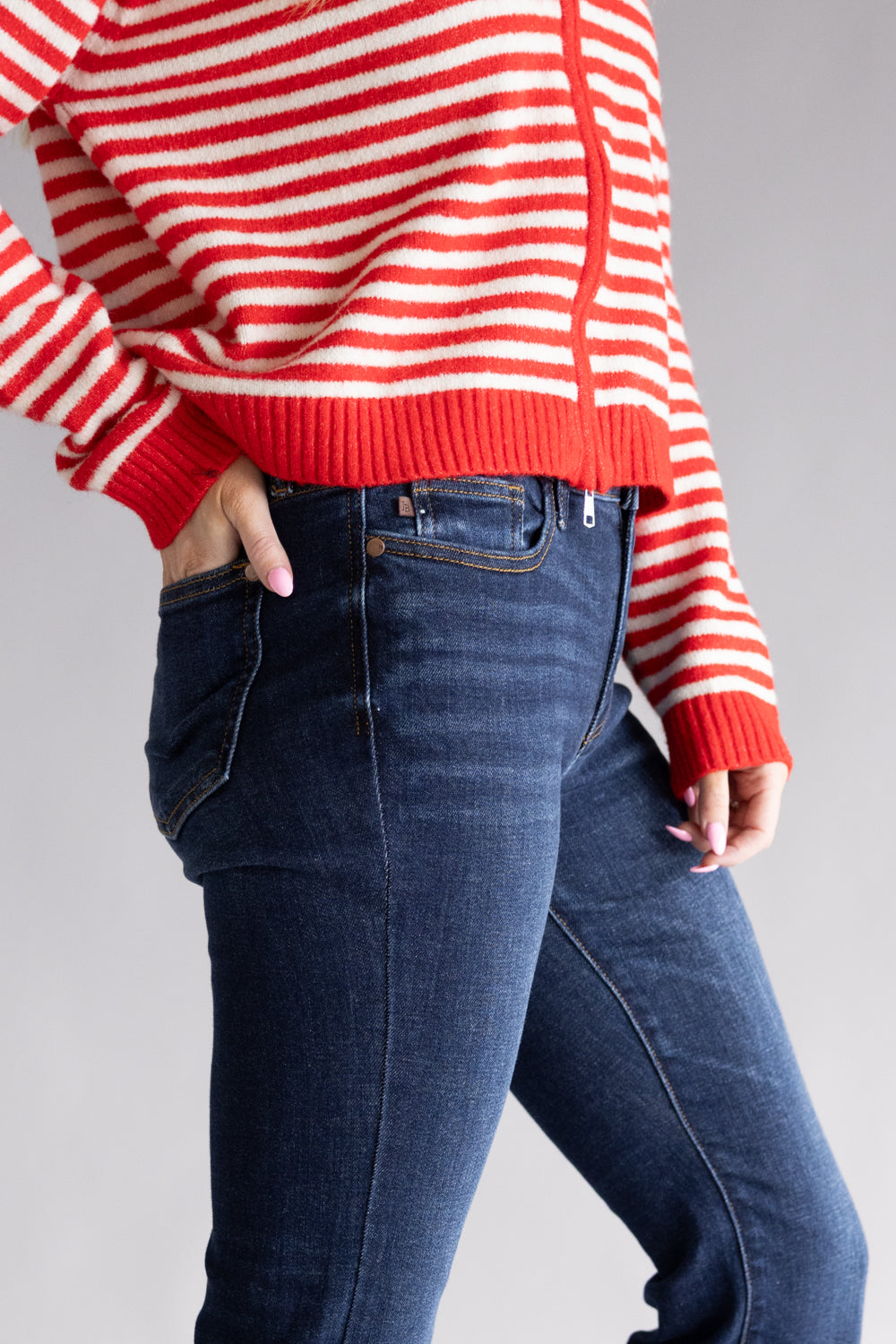 Judy Blue Petite Mid-Rise Bootcut Jeans for Women