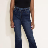 KanCan High Rise Crisscross Flare Jeans for Women
