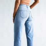 KanCan High Rise Crop Wide Leg Jeans for Women