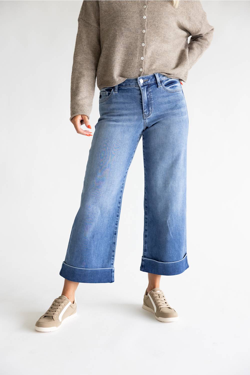 KanCan Mid Rise Straight Jeans for Women