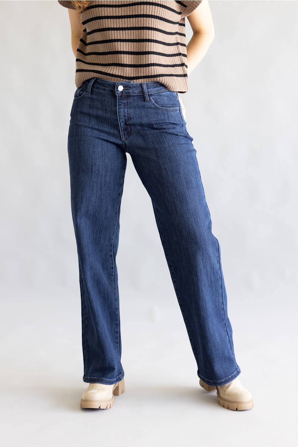 KanCan Norie High Rise Wide Leg Jeans for Women