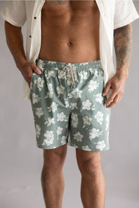 Katin Stamps Volley Swim Shorts for Men in Sage