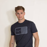 Kimes Ranch American Trucker T-Shirt for Men in Charcoal