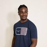 Kimes Ranch American Trucker T-Shirt for Men in Navy