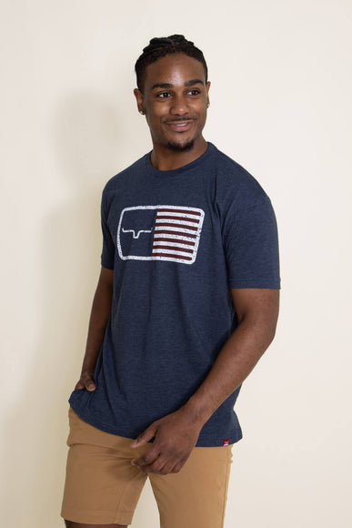 Kimes Ranch American Trucker T-Shirt for Men in Navy
