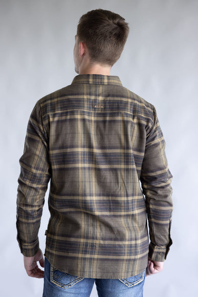 Kuhl Fugitive Flannel Shirt for Men in Roasted Barley