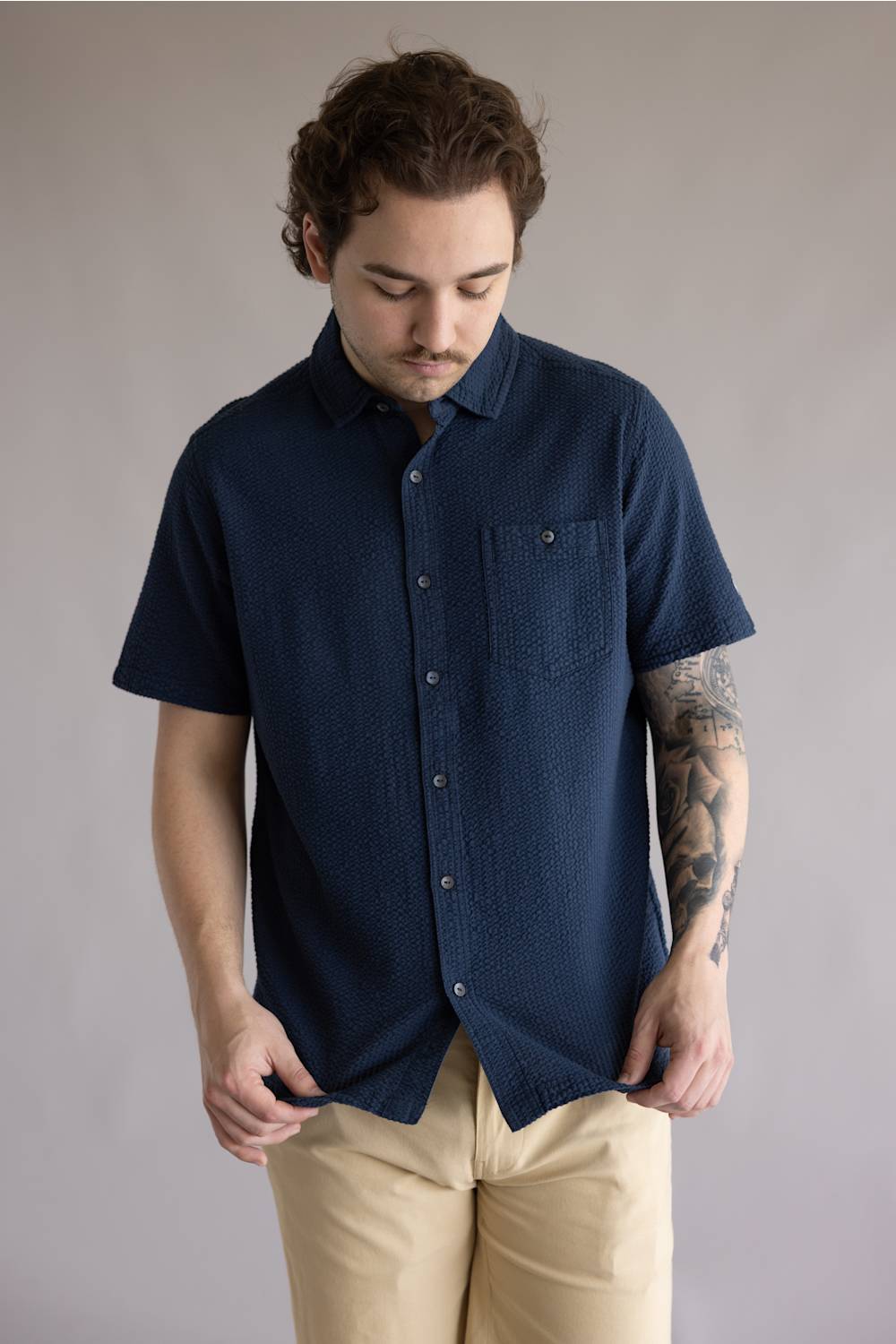 Kuhl Kastaway Button Up Shirt for Men in Pirate Blue