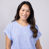 La Miel V-Neck Sweater for Women in Periwinkle