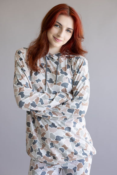 Local Girl Hemlock Hoodie for Women in Flora Camo