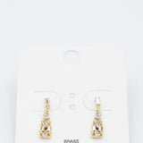 Champagne Bottle Earrings in Gold 