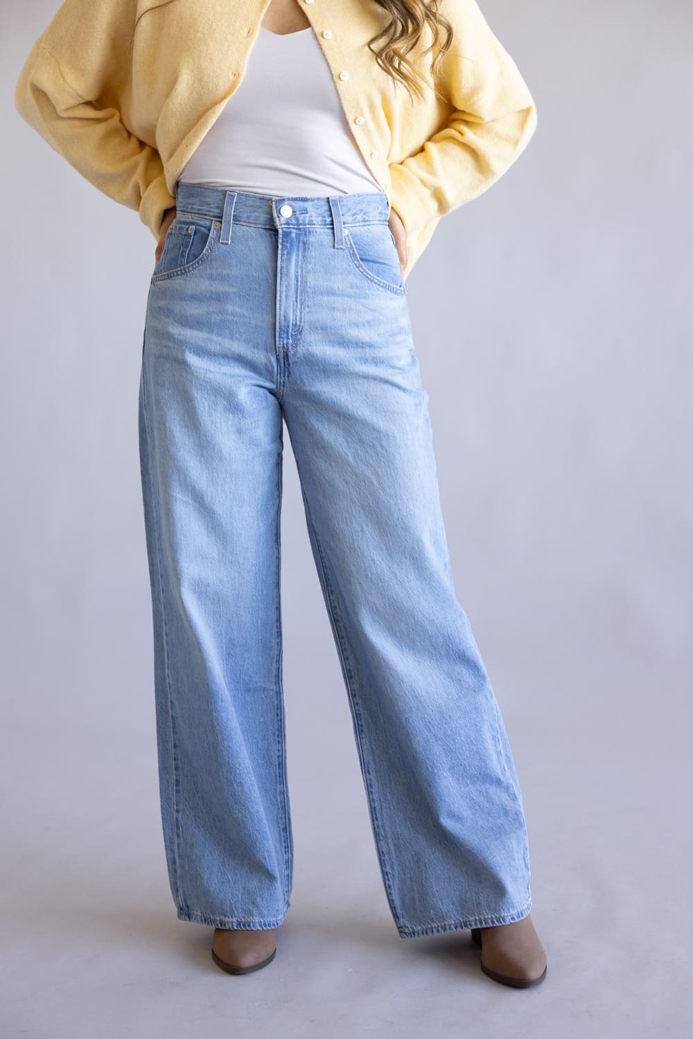 Levi’s High Rise Cinch Baggy Jeans for Women