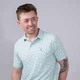 Local Boy Dirty Murtle Margarita Polo Shirt for Men in Blue Green