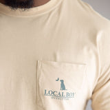 Local Boy Local Flage Bluff T-Shirt for Men in Latte Brown