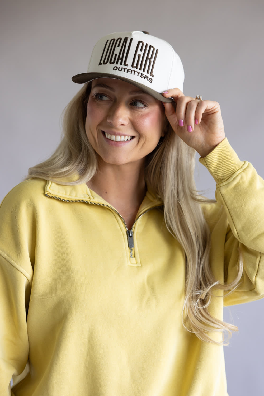 Local Girl Outfitters Stacked Rope Hat for Women in Stone