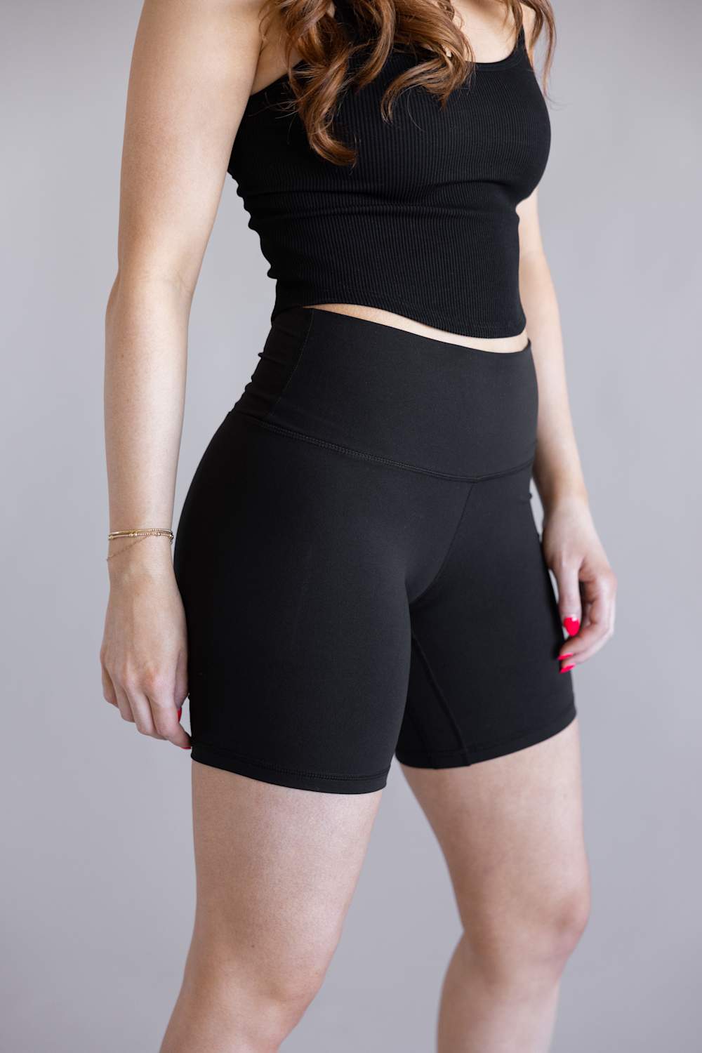 Love Tree Biker Shorts for Women in Black | 60137PN-BLACK – Glik's