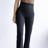 Love Tree Extra High Waisted Bootcut Leggings for Women in Black