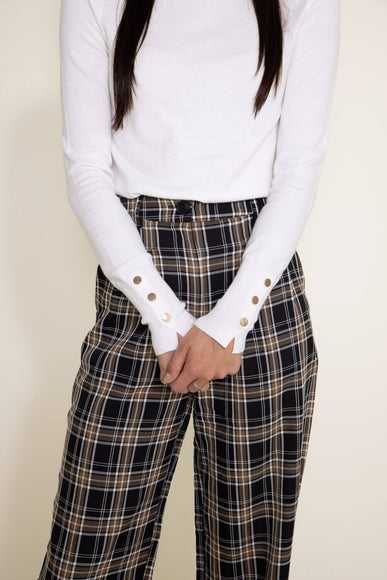 Love Tree Lightweight Turtleneck Sweater for Women in White