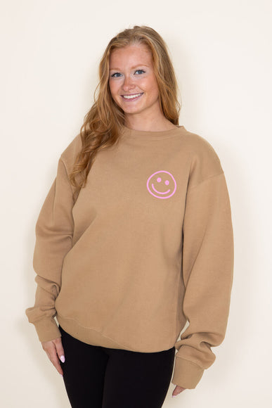 Not Drinking Alone Sweatshirt for Women in Sand