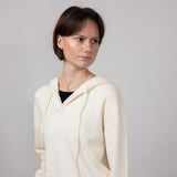 Thread & Supply Lyndon Hooded Sweater for Women in Ivory