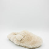 Beach by Matisse Portland Fuzzy Slippers for Women in Natural