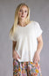 La Miel V-Neck Sweater for Women in Milk