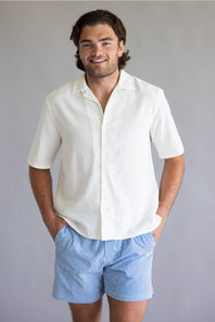 Industrie Marbella Button Up Shirt for Men in White