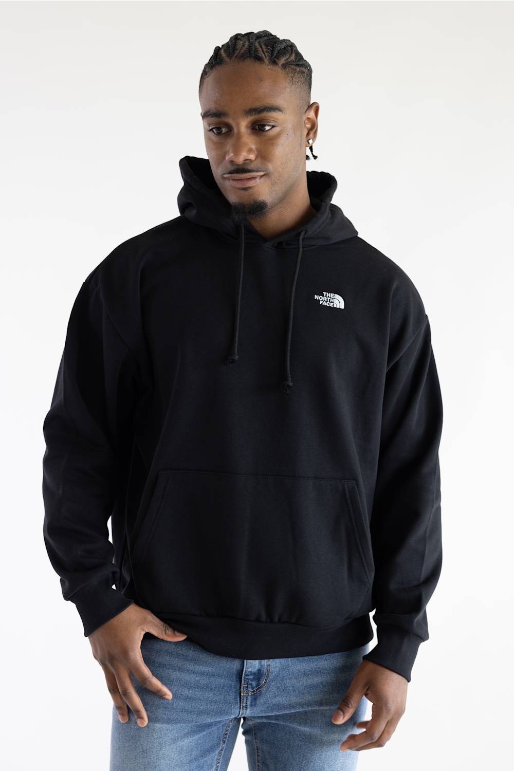 The North Face Evolution Simple Dome Oversized Hoodie for Men in Black | NF0A8FKQ-JK3 BLACK