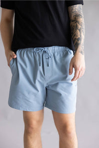 Industrie New Seersucker Swim Shorts for Men in Tropez Blue
