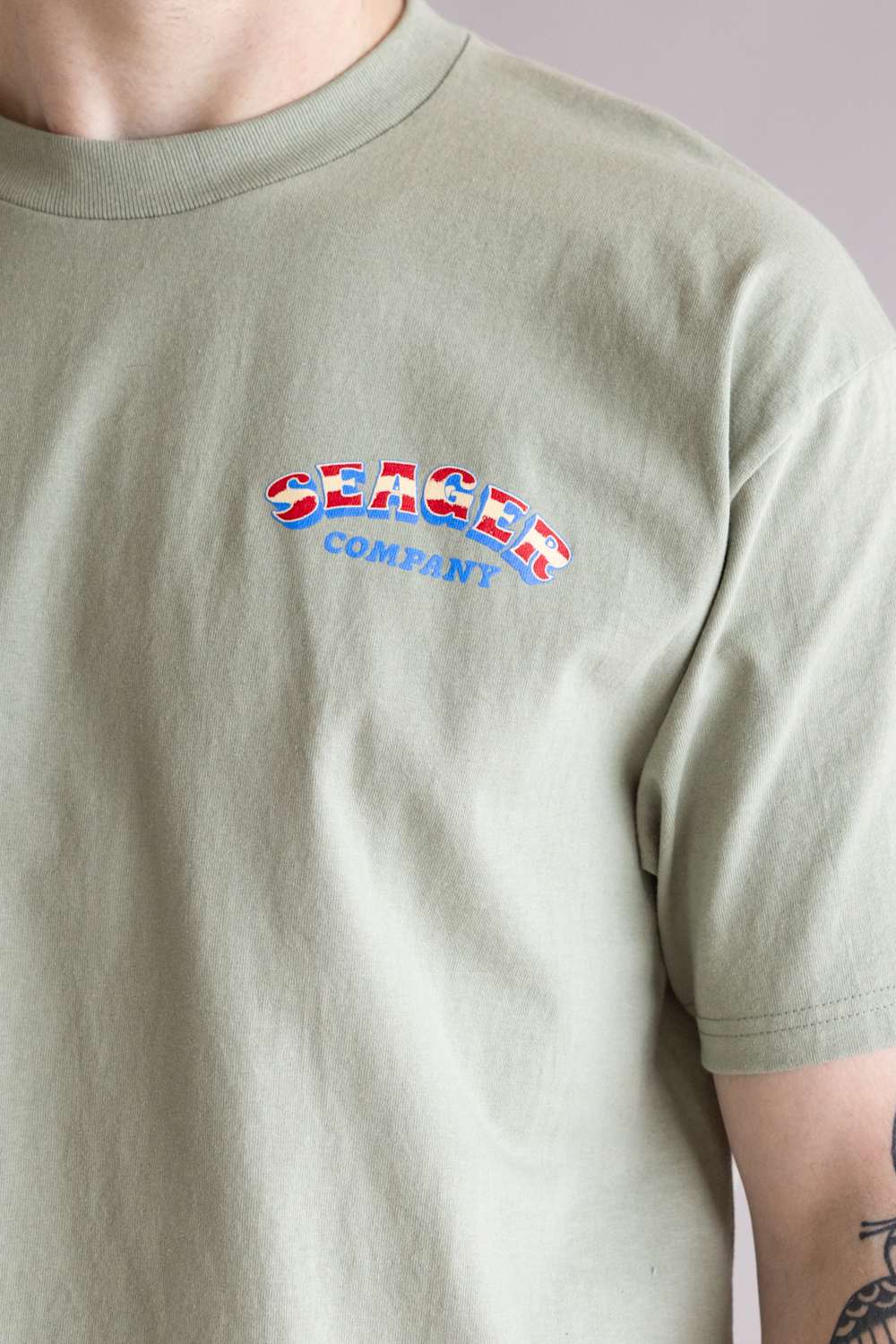 Seager Tubular T-Shirt for Men in Desert Green