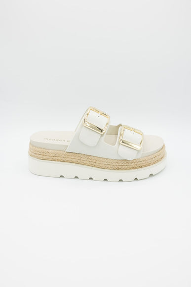 Madden Girl Mythical 2 Band Platform Sandal for Women in Bone