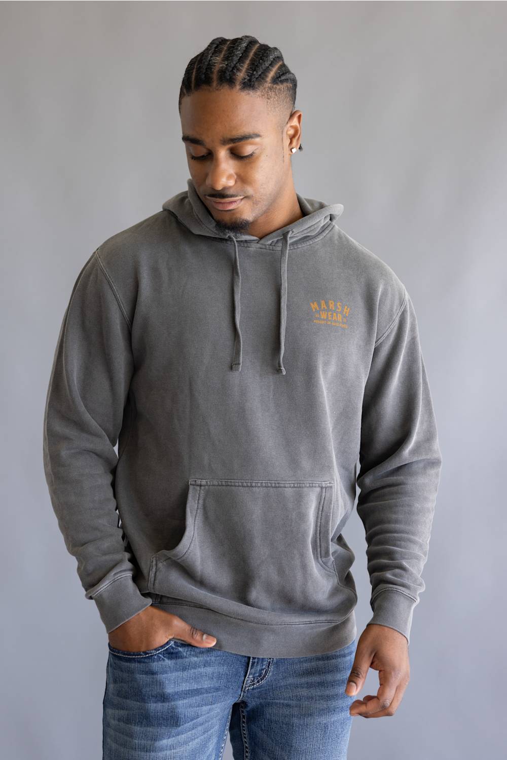 Marsh Wear Alton Camo Hoodie for Men in Black