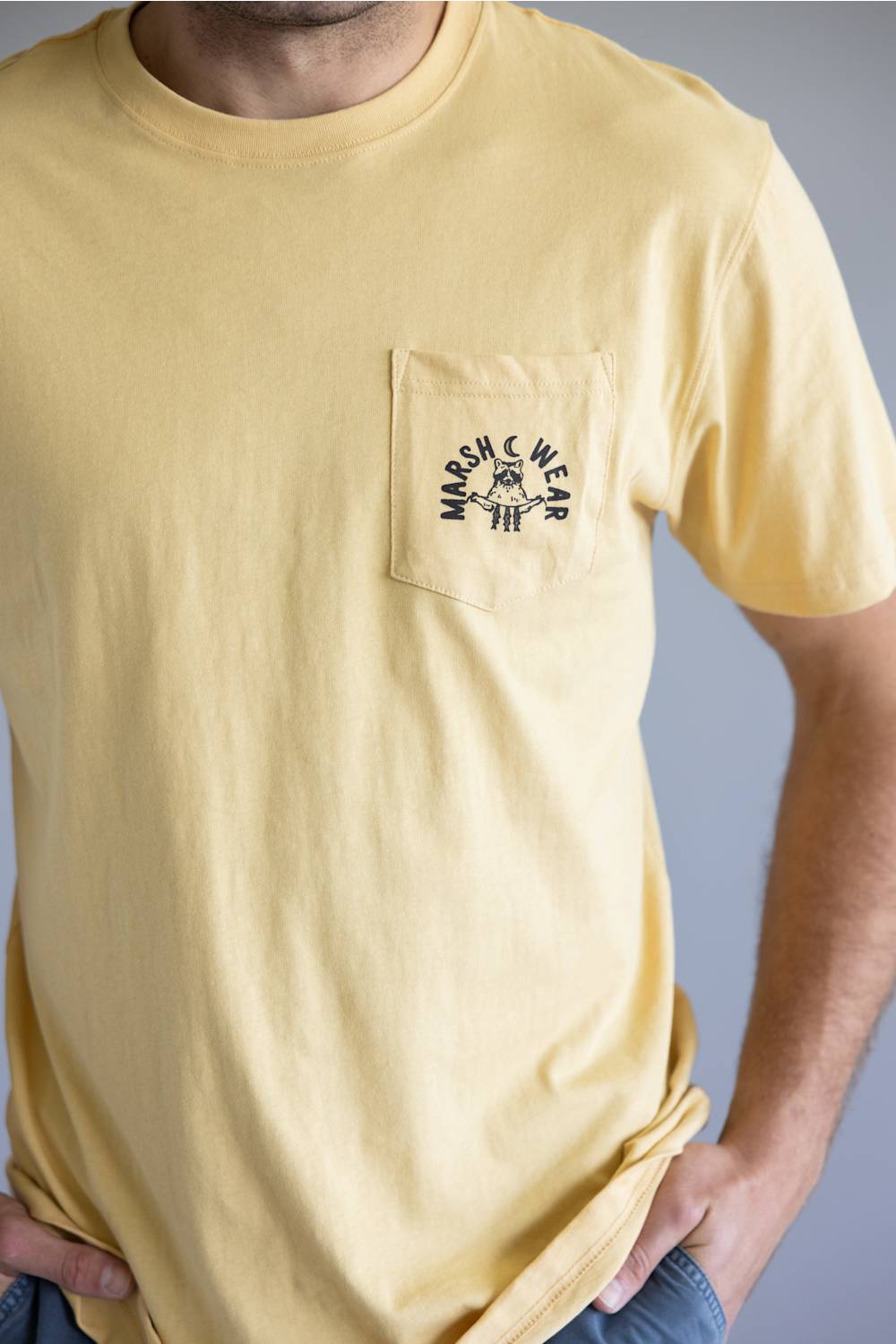 Marsh Wear Campout T-Shirt for Men in New Wheat