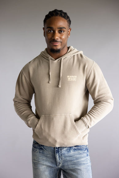 Marsh Wear Lookout Hoodie for Men in Light Brown