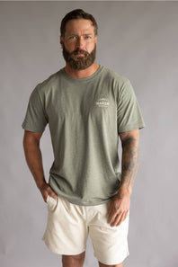 Marsh Wear Lunar T-Shirt for Men in Fossil Heather