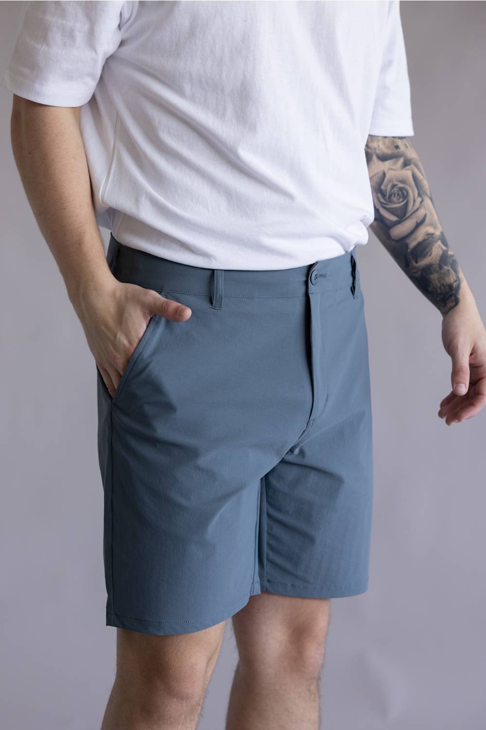 Marsh Wear Prime 8” Shorts for Men in Goblin Blue