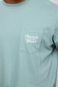 Marsh Wear Roadside Logo T-Shirt for Men in Green