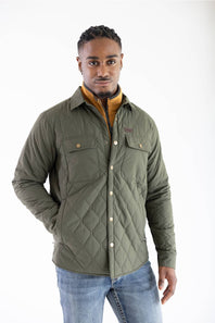 Marsh Wear Saluda Puff Shacket for Men in Grape Leaf | MWJ17-GPLF-LEAF