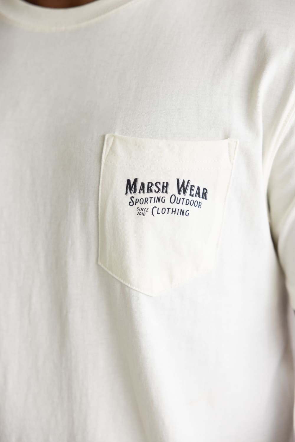 Marsh Wear Sportsman T-Shirt for Men in Vintage White