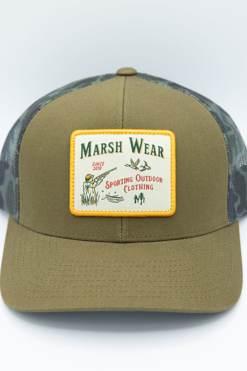 Marsh Wear Sportsman Trucker Hat for Men in Olive Green